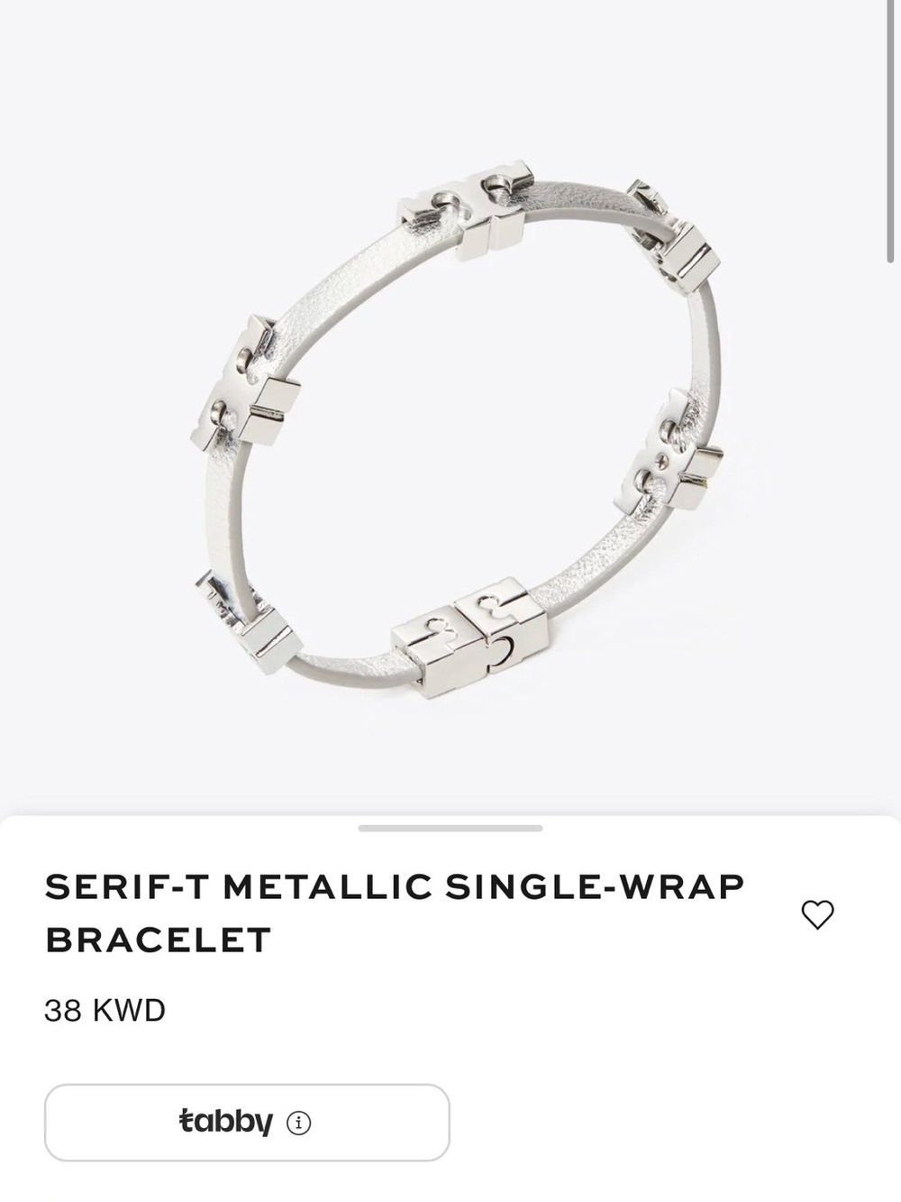 SERIF-T METALLIC SINGLE-WRAP
BRACELET - Picture 9 of 9